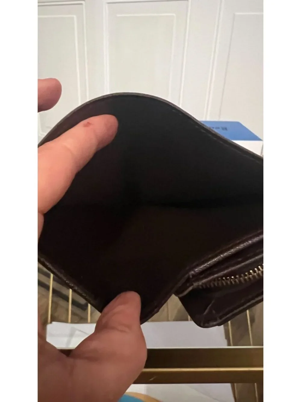Louis Vuitton Damier Ebene Compact Wallet - Vintage Canvas Bifold